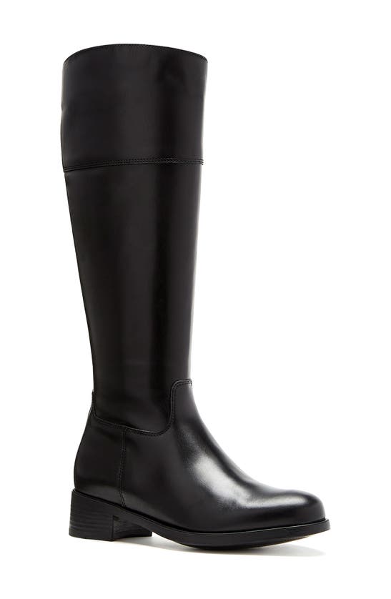 La Canadienne Savoury Waterproof Knee High Boot In Black Leather