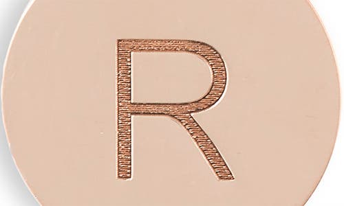 Meshmerise Initial Disc Pendant Necklace In Rose-r