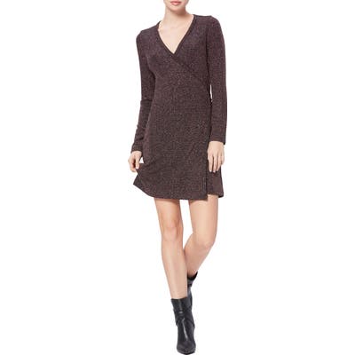 Paige Lucielle Long Sleeve Wrap Dress, Black
