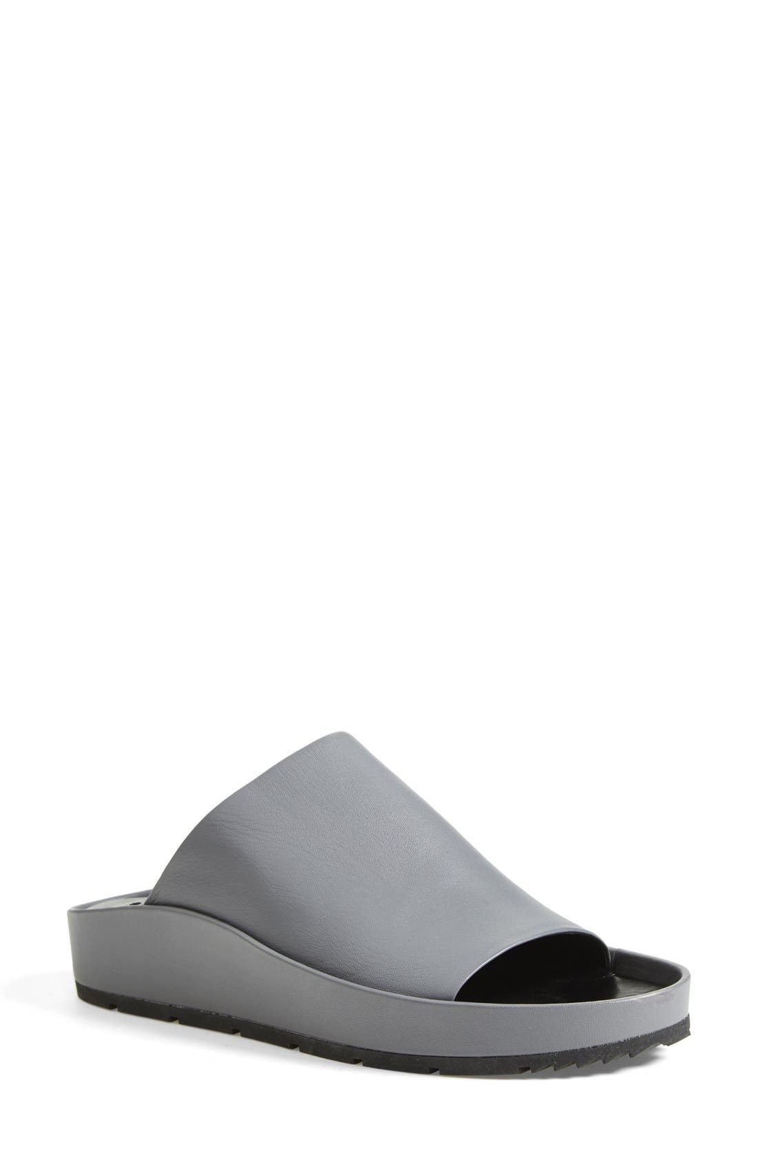 balenciaga leather slides