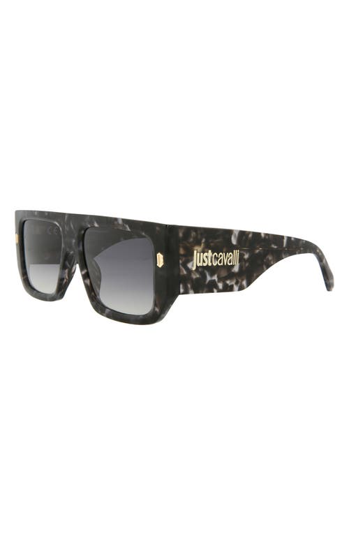 Just Cavalli Navigator-frame Acetate Sunglasses Sunglasses Grey Size 56 Acetate In Grey Havana Grey Havana Smoke