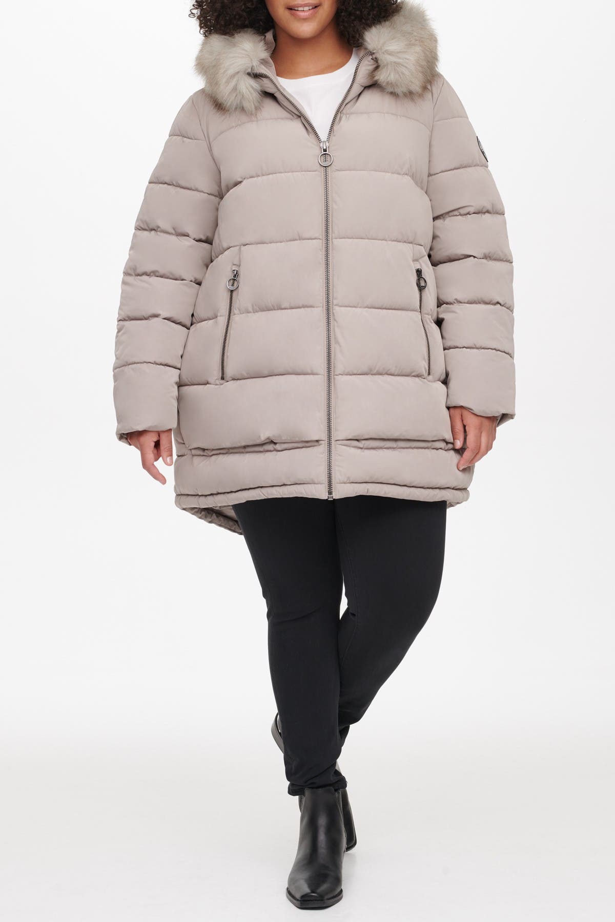ursula grey padded coat