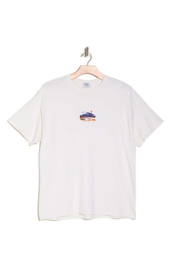 Bdg Urban Outfitters Mount Whistler Embroidered T-shirt In Ecru