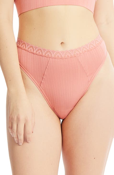 Love Knot Label  [3 in 1 Set] Ribbed Cotton Thongs Panties Underwear