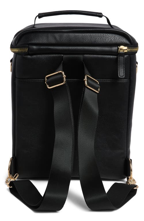 Shop Igloo Luxe Insulated Convertible Mini Backpack In Black/yellow Gold