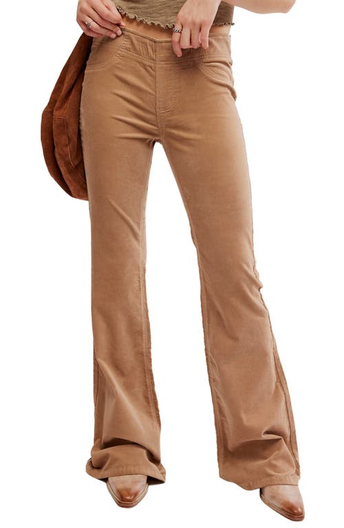 Shop Free People Penny Corduroy Flare Pants In Natural