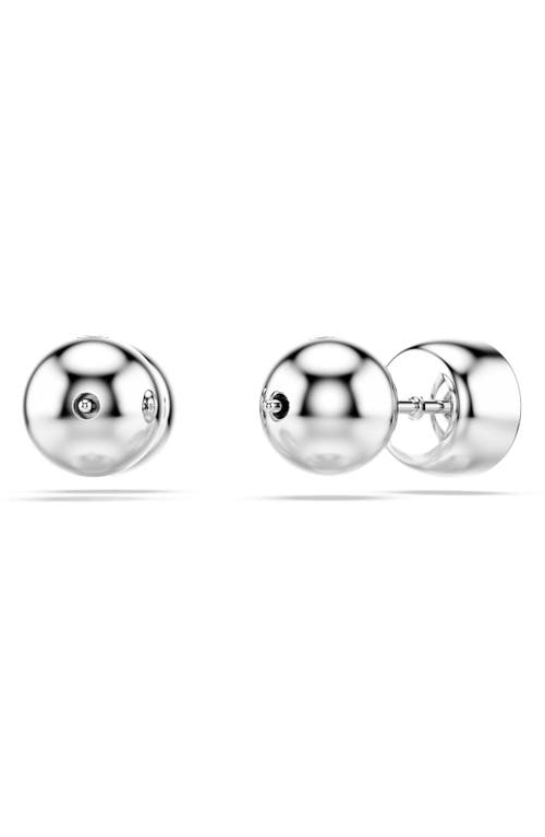 Shop Swarovski Imber Crystal Stud Earrings In Silver