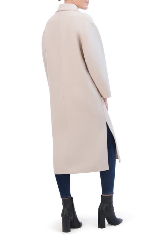 Shop Rebecca Minkoff Relaxed Double Face Coat In Stone