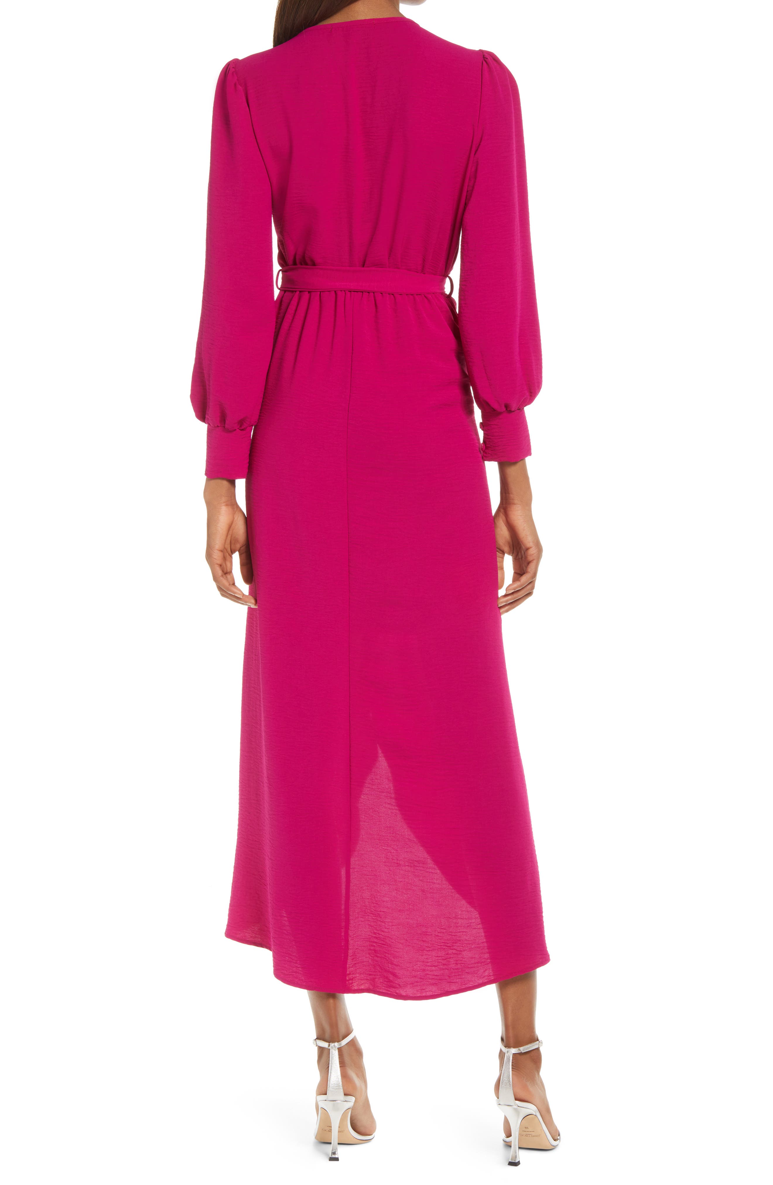 Long Sleeve Faux Wrap Dress | Nordstrom