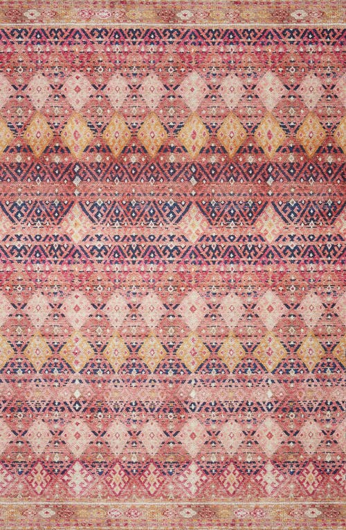 Loloi Layla Collection Rug In Magenta/multi