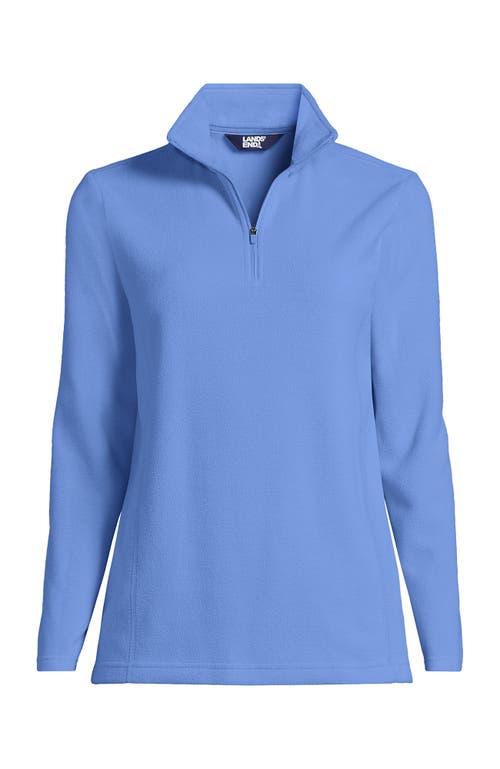 Shop Lands' End Anyweather Fleece Quarter Zip Pullover In Fresh Blue