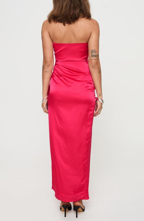 Shop Princess Polly Callita Strapless Dress In Red