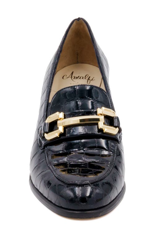 AMALFI BY RANGONI AMALFI BY RANGONI LANTERNAL CROC EMBOSSED BIT PUMP