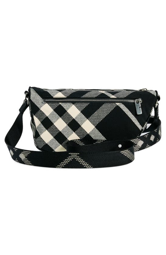 Shop Burberry Small Shield Messenger Bag In Black