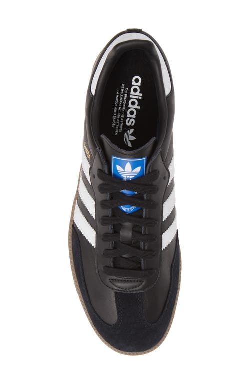Adidas Originals Low-top Rubber Sole Sneakers With Contrast Stripes In Black