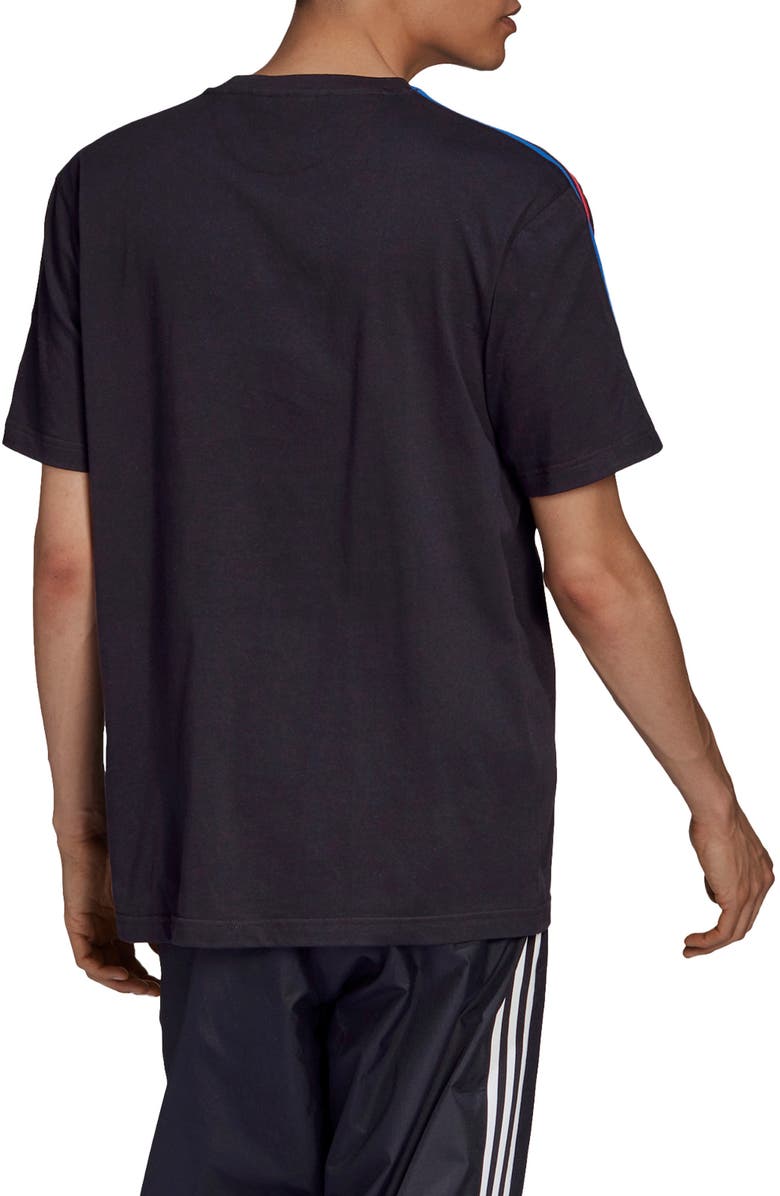 adidas Originals 3D Trefoil Stripe T-Shirt, Alternate, color, 