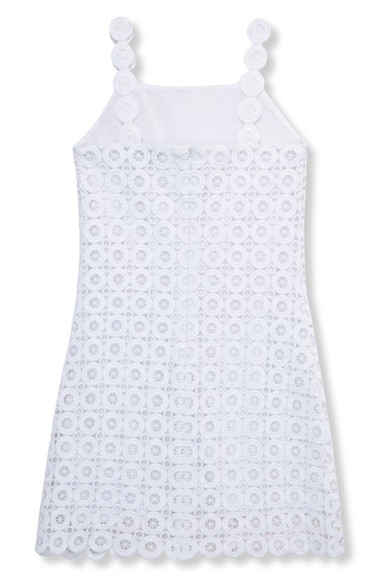 Shop Habitual Kids Kids' Open Stitch Dress In White