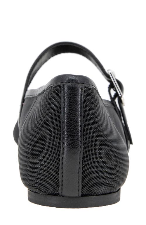 Bcbgeneration Harpin Mary Jane Flat In Black Mesh