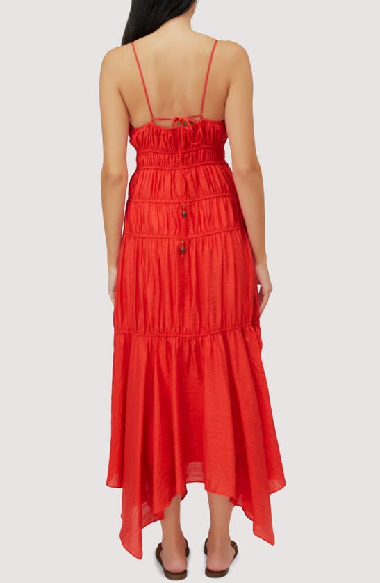Shop Lost + Wander Hidden Oasis Sleeveless Maxi Dress In Red