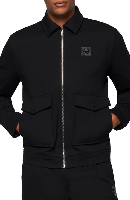 Tommaso Zip Jacket in Black