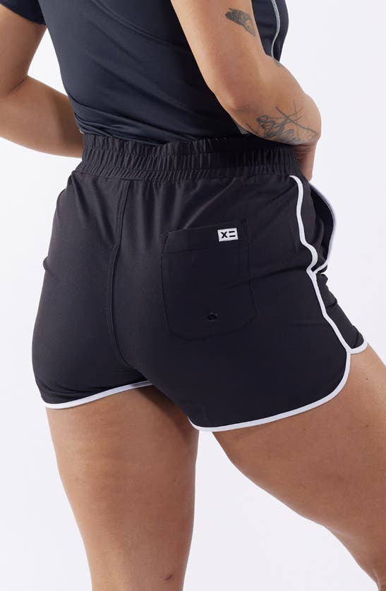 Shop Tomboyx 2.5-inch High Waist Board Shorts In Black Novelty