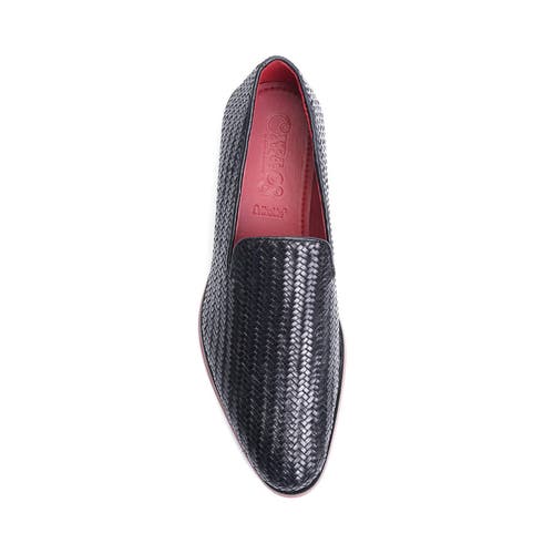 Carlos Santana Gibson Weave Loafer In Black
