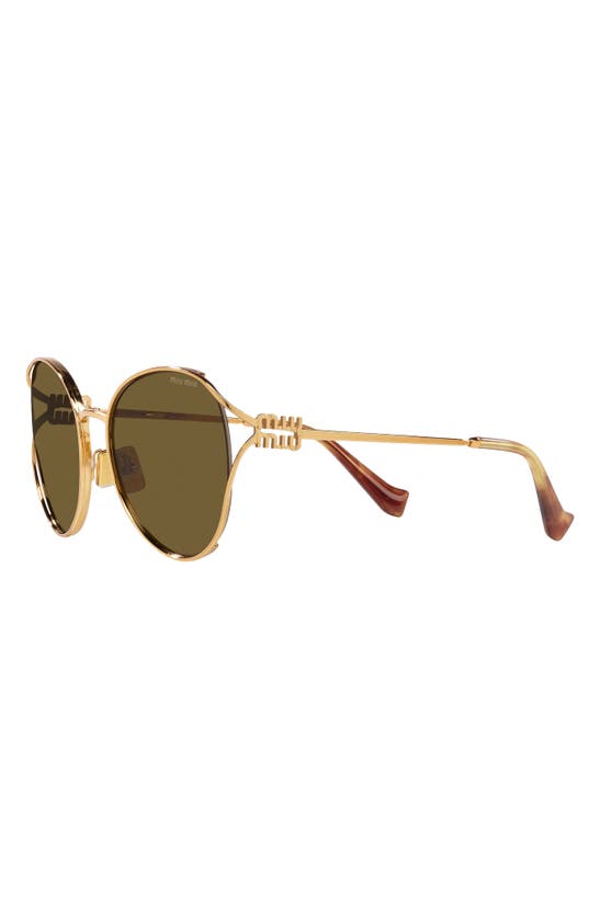 Shop Miu Miu 58mm Phantos Sunglasses In Dark Brown