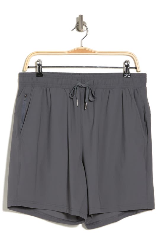 90 Degree By Reflex Warp Sonic 7" Active Shorts In Iron Gate