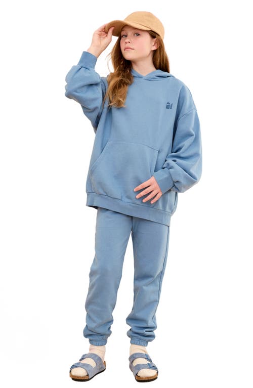 Shop The Sunday Collective Kids' Natural Dye Everyday Joggers In Blue