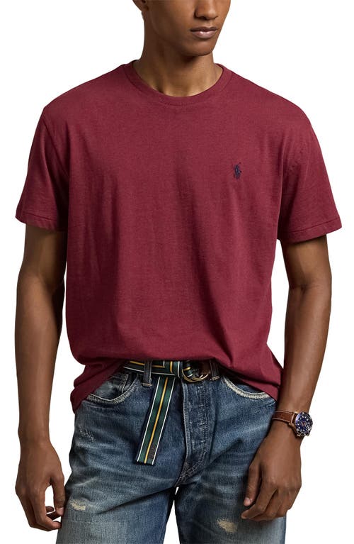 Shop Polo Ralph Lauren Jersey T-shirt In Vintage Port Heather