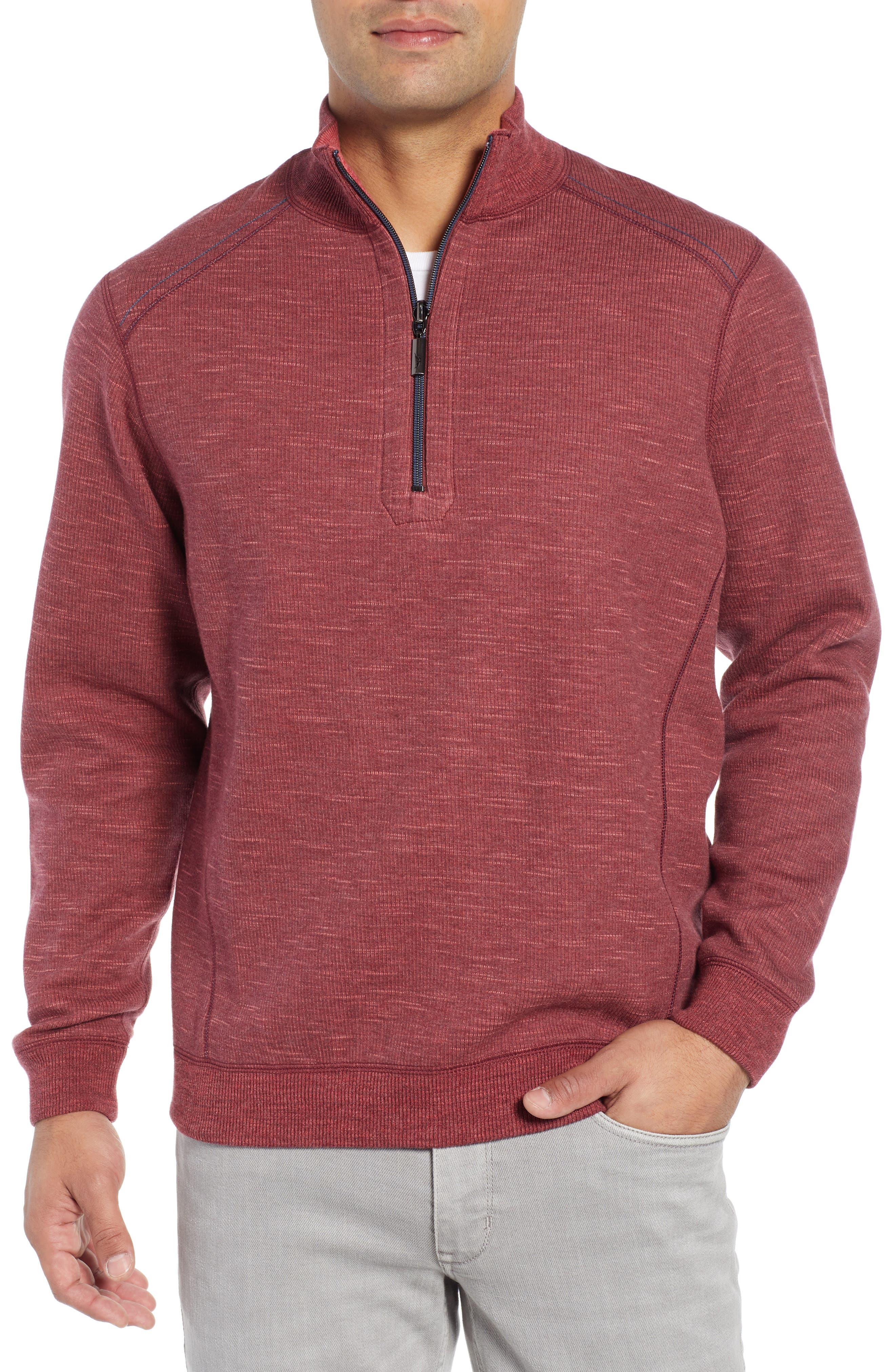 tommy bahama quarter zip pullover