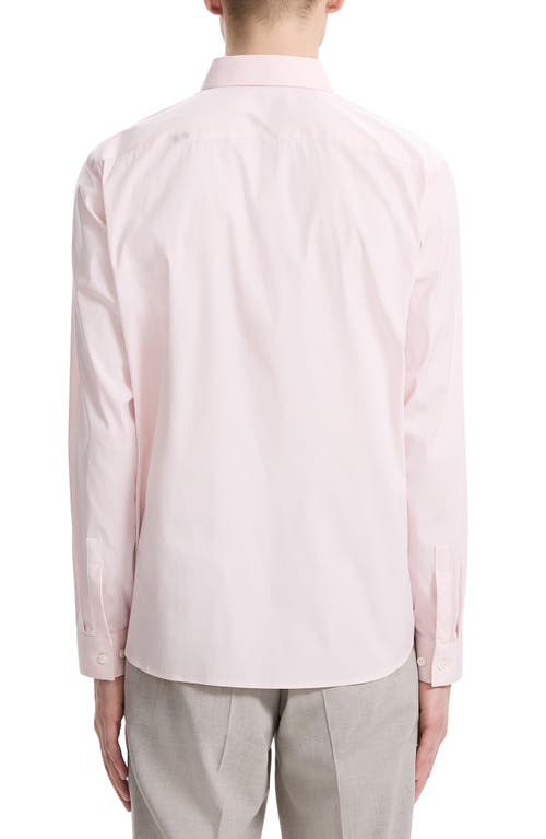 Theory Men's Irving Wealth Striped Sport Shirt In White/pale Pink