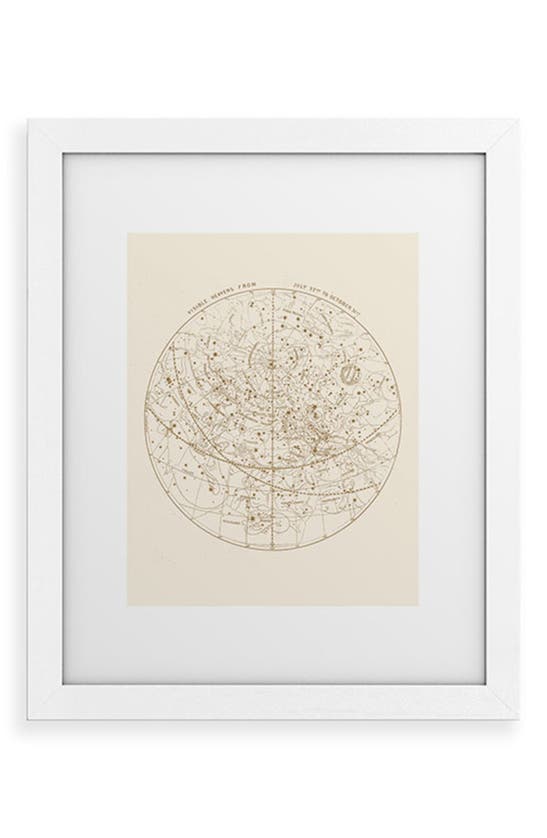 Shop Deny Designs Visible Heavens Framed Art Print In Gold