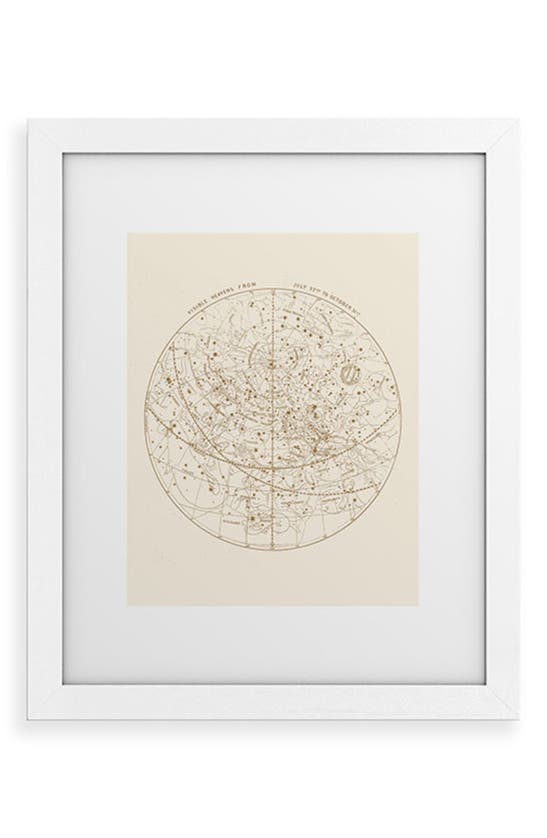 Deny Designs Visible Heavens Framed Art Print In Gold