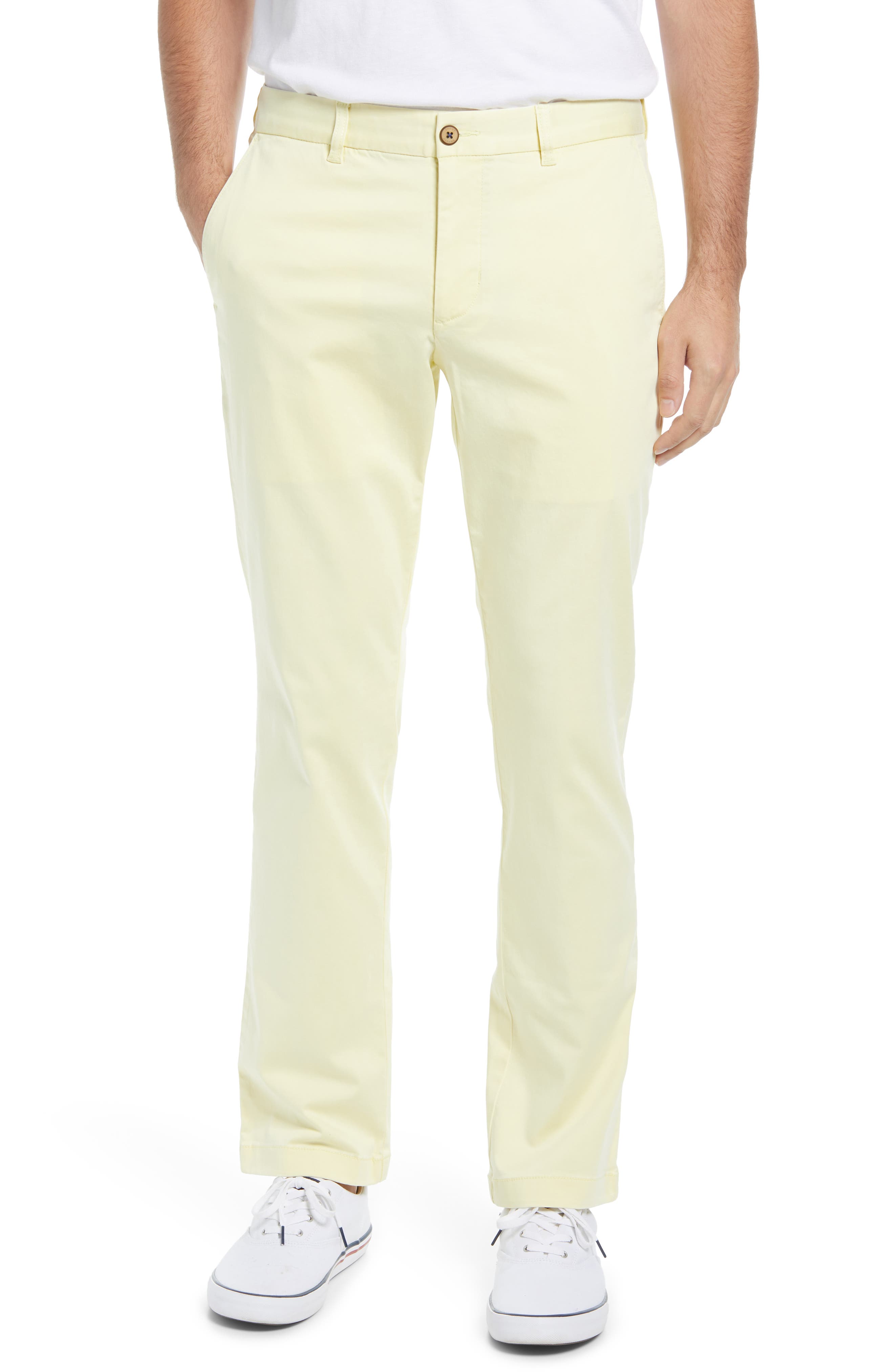 yellow chinos