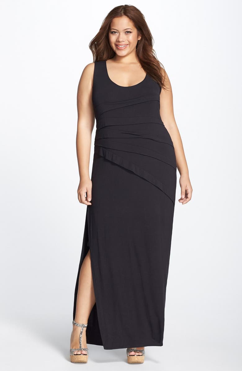 Lyssé Shutter Pleat Maxi Dress (Plus Size) | Nordstrom