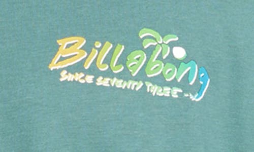 Shop Billabong Lounge Graphic T-shirt In Marine Green