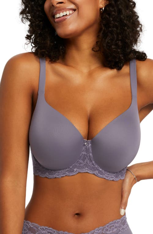 Shop Montelle Intimates Pure Plus Underwire T-shirt Bra In Purple Cloud