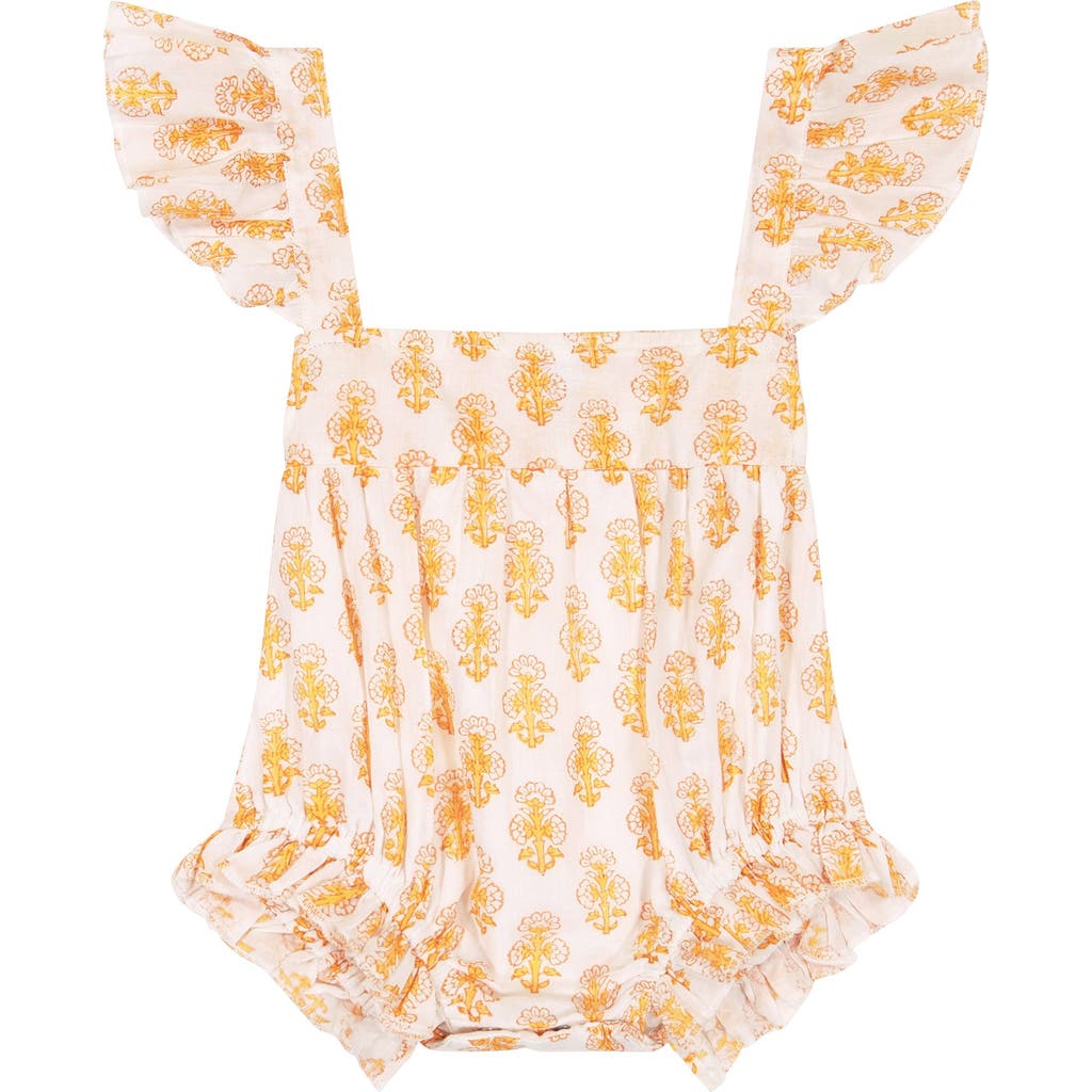 Mer St. Barth Chloe Romper In Talelayo Gold
