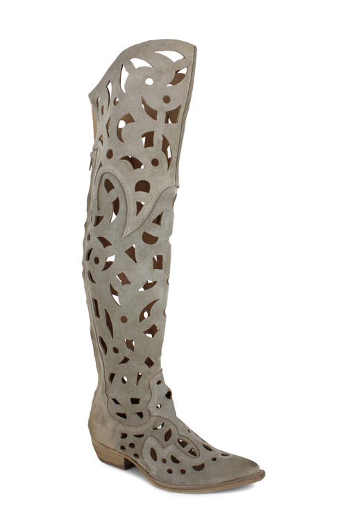 Zigi Cristiany Knee High Boot In Natural Leather
