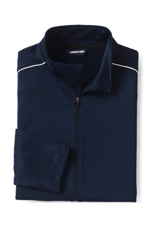 Shop Lands' End School Uniform  Active Track Jacket In Classic Navy