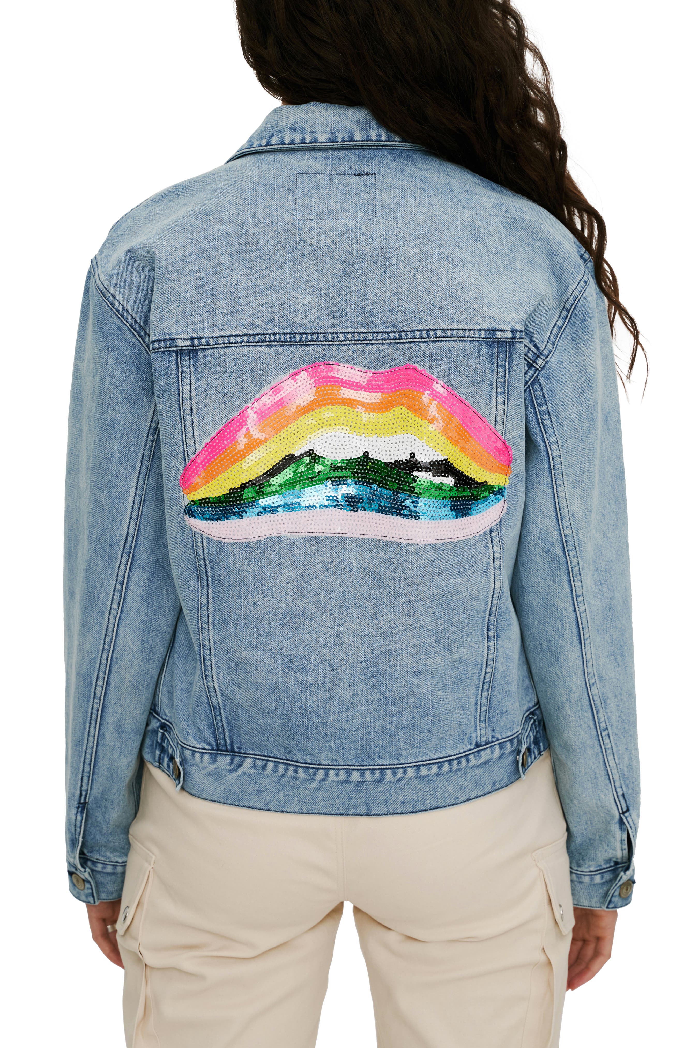 denim sequin jacket