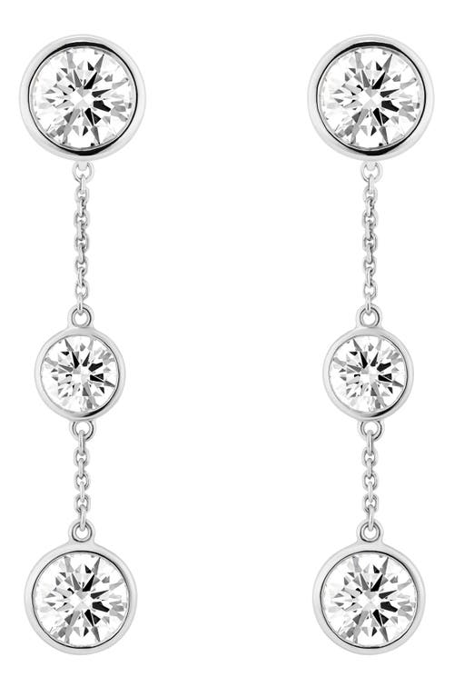 1.5-Carat Lab Created Diamond Earring Chain Enhancers in 14K White Gold