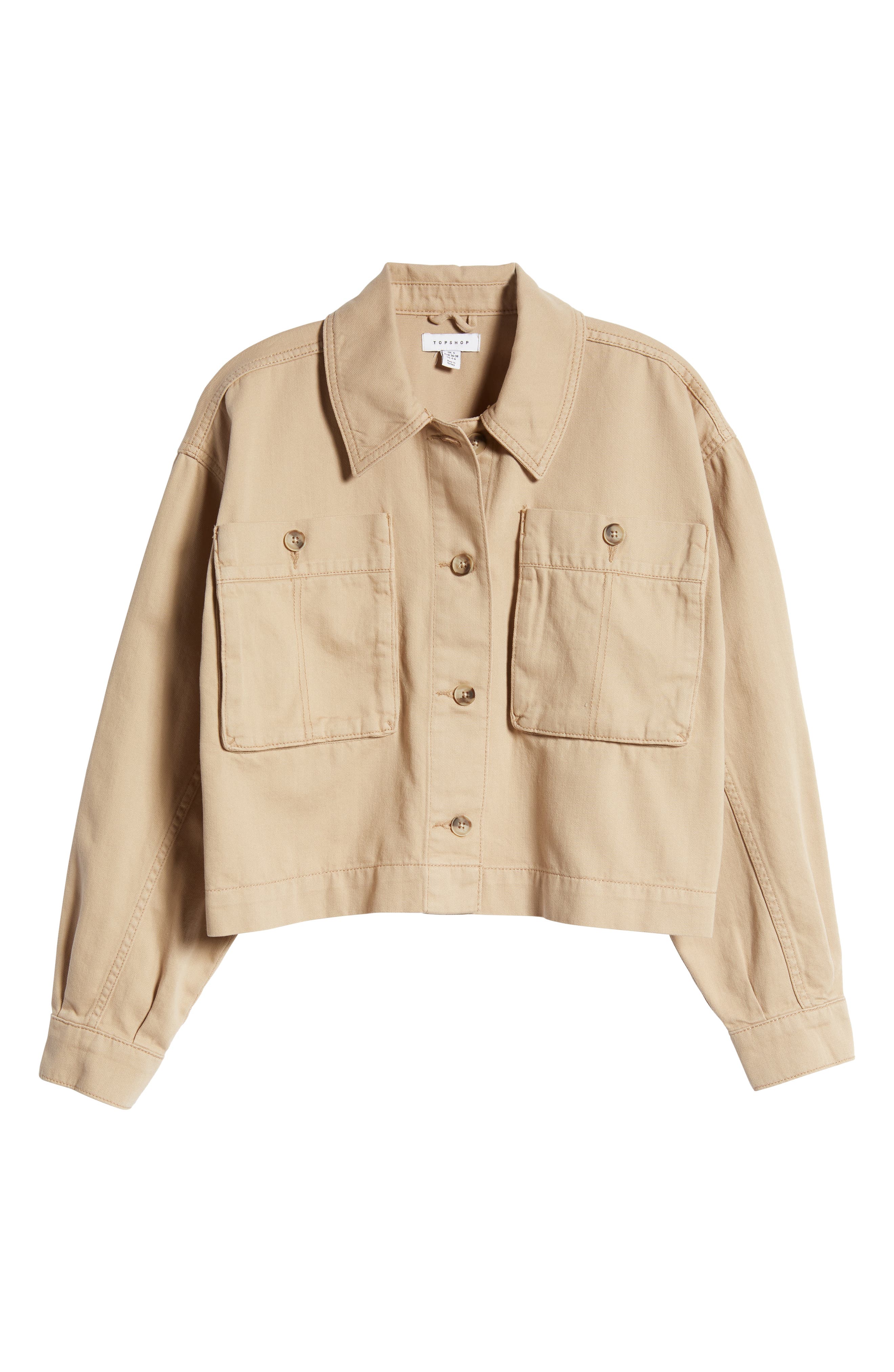topshop beige shacket