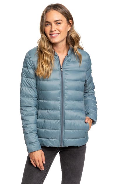 Roxy Endless Dreaming Puffer Coat In Trooper