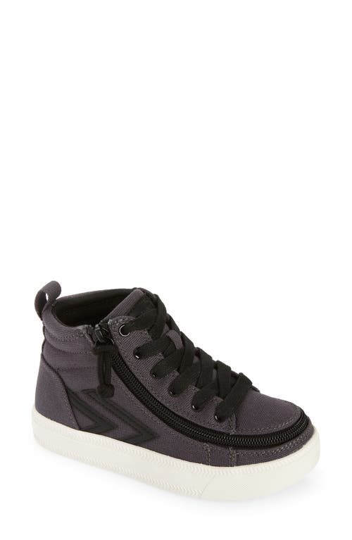 Billy Footwear Kids' Billy Cs High Top Sneaker In Charcoal/black