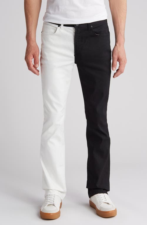 Monfrère Clint Two-Tone Bootcut Jeans Shadow at Nordstrom,