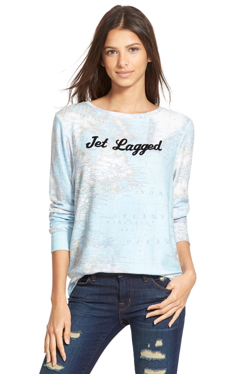 Wildfox 'Baggy Beach Jumper - Jet Lagged' Pullover | Nordstrom
