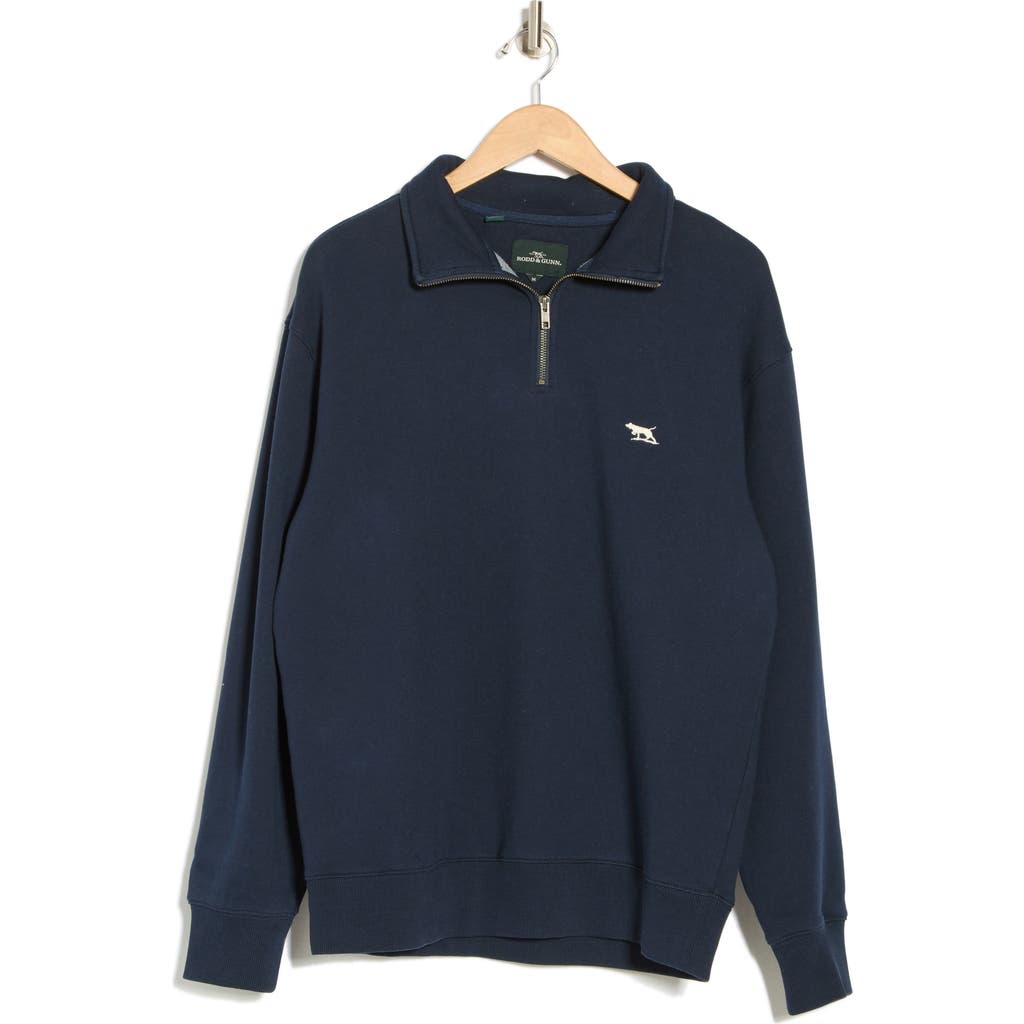 Rodd & Gunn Glen Eden Quarter-zip Pullover Sweatshirt In Navy