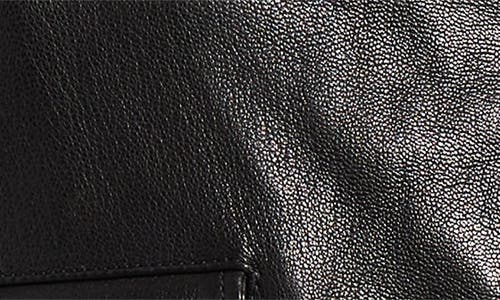 Dolce & Gabbana Dolce&gabbana Crop Plongé Leather Biker Jacket In N0000 Nero